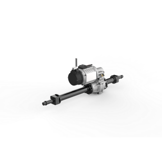 ND121 low noise electric drive unit, compact design, alloy steel gear drive, 300W–800W power, customizable shaft length