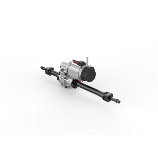 ND121 low noise electric drive unit, compact design, alloy steel gear drive, 300W–800W power, customizable shaft length