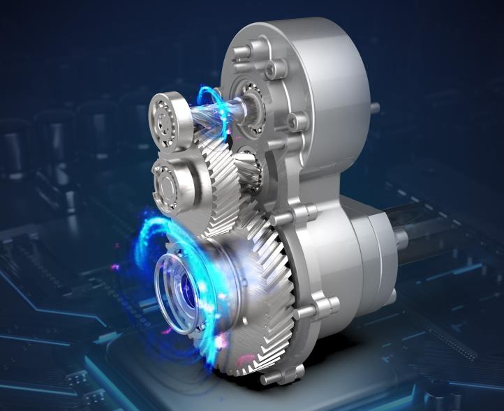 DC-Permanent-Magnet-Synchronous-Drum-Brake-Axle-Electric-Transaxles-Automotive-Transmission