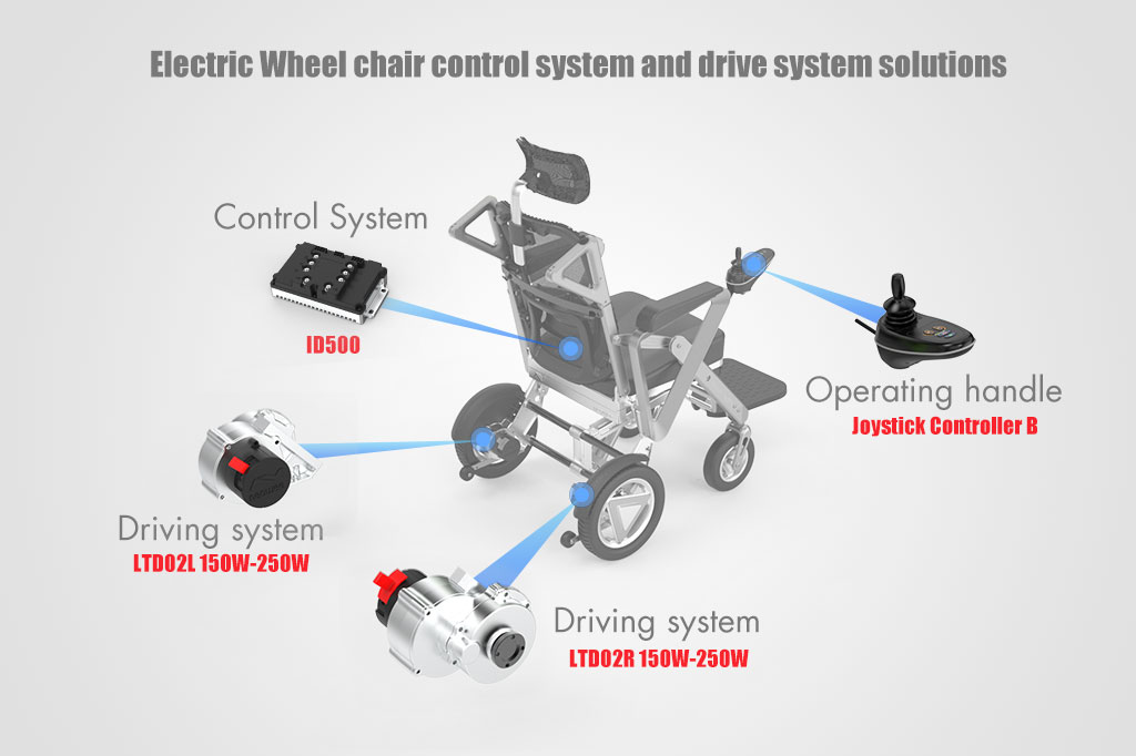 Electric wheelchair transmission system solutions
