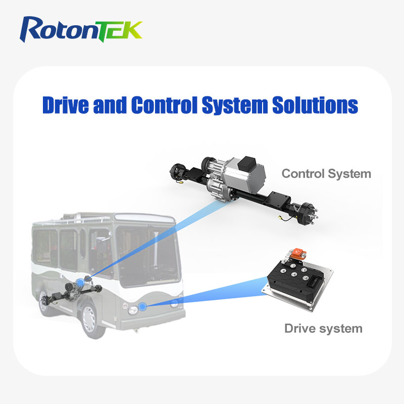 Low noise 15KW AC/DC Motor Electric Transaxle Brushless Electric Drive Rear Axle