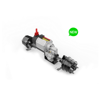 Low noise 1500W brushless DC drum brake full floating axle