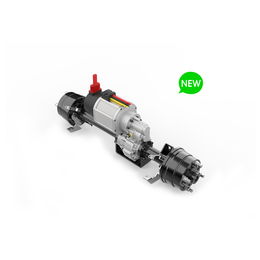 Low noise 1500W brushless DC drum brake full floating axle