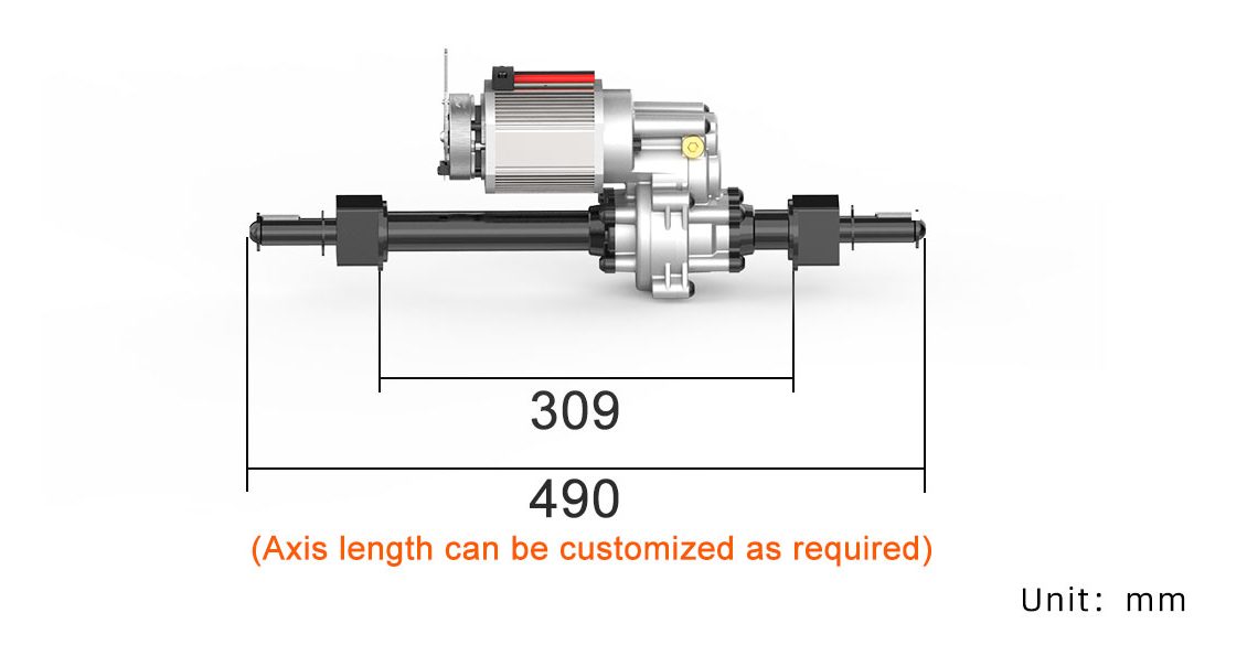 Rotontek 150W / 250W / 300W Ultra-Light Small Brushless Low-Speed Drive Axle Size